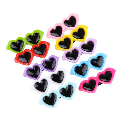 10 Pcs/set Pet Grooming Accessories Colorful Cats Dog Bows Hairpin Headdress clip Pet Dog Bow Hair Sunglass