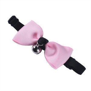 2016 Dog Collars Adjustable Dog Cat Pet Bow Tie With Bell Puppy Kitten Necktie Collar