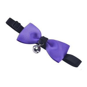 2016 Dog Collars Adjustable Dog Cat Pet Bow Tie With Bell Puppy Kitten Necktie Collar