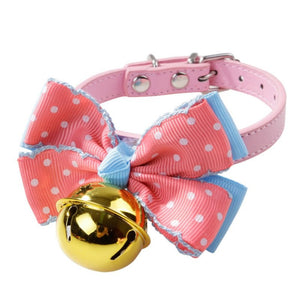 Pet Adjustable Bell Collar Cats & Dogs Banded Wedding Accessories Dog Bowed Tie Holiday Decorated Butterfly Pet Supplies