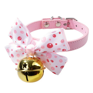 Pet Adjustable Bell Collar Cats & Dogs Banded Wedding Accessories Dog Bowed Tie Holiday Decorated Butterfly Pet Supplies