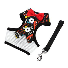 Load image into Gallery viewer, Vest-style Pet Dog Collar Breathable Bow Dress Small Dog Leash Small Pet Dog Wedding Party Accessories