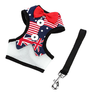 Vest-style Pet Dog Collar Breathable Bow Dress Small Dog Leash Small Pet Dog Wedding Party Accessories